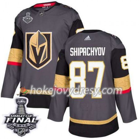 Pánské Hokejový Dres Vegas Golden Knights Vadim Shipachyov 97 2018 Stanley Cup Final Patch Adidas Šedá Authentic